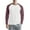 Deep Red, variant on WTOBBY Men's Color Block Raglan Long Sleeve T-Shirt Top Casual Contrast Design Shirt for Men in Everyday Fashion and Comfort,Blue L
