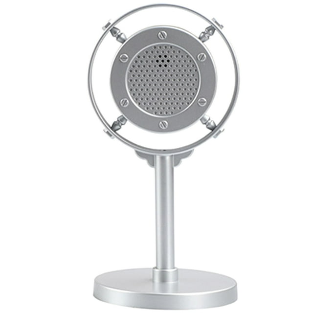 Accessoire de Microphone Rétro Faux Microphone Jeu de Simulation Costume de Micro de Scène de Fête Modèle