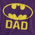 thumbnail image 2 of Batman Bat Dad Unisex Adult T Shirt, Purple, Small, 2 of 6