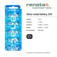 thumbnail image 2 of Renata 339 Watch Coin Cell Battery from Renata, 2 of 7