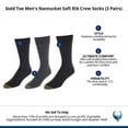 thumbnail image 5 of Gold Toe  Nantucket Soft Rib Crew Socks (3 Pairs) (Men), 5 of 5
