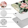thumbnail image 5 of Pioneer Flower Floral Print Pattern Bathroom Rugs Sets 3 Piece,Toilet Cover Set,Absorbent Non Slip Bathroom Mats Sets with U-Shaped Contour Rug Toilet Rug Set, 5 of 5