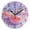 Black, variant on Round Art Wall Clock Vintage Oil Painting Texture Decorative Clock Gold Pointer, Multi-Purpose Desktop & Hanging Creative Decor Clock for Home Living Room Little Tomatoes