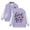 Light Purple, variant on Hiijoy Bomber Jacket for Girls Letter Print Casual Sports Coat Button Outerwear