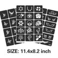 thumbnail image 2 of Kit de plantillas de tatuaje FANOST, 24 hojas con 400 diseños para todas las edades, 2 of 9