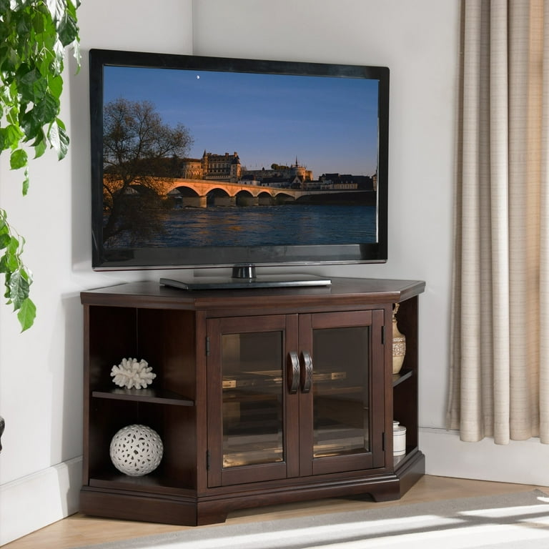 Leick Home Mission Corner TV Stand - Mission Oak