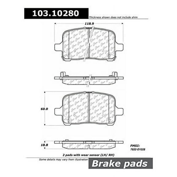 Centric Parts - Ceramic Pads
