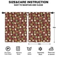 thumbnail image 2 of Blackout Kids Curtains,Red Christmas Ornament Pattern Childrens Insulated Curtains Set Of 2,Bedroom Essentials,Toddler Room Decor 42"x54", 2 of 5