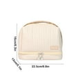 thumbnail image 3 of YiJuHui 1pcs Waterproof Makeup Bag Travel Toiletry Organizer Wet Dry Separate Compartments Cosmetic Storage Pouch for Women, 3 of 6