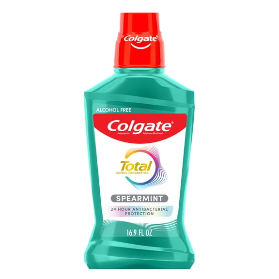 Colgate Total Alcohol Free Mouthwash, Spearmint, 500 mL