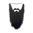thumbnail image 4 of Minnieouse Barbas postizas fáciles de usar para disfraz de Halloween Aplicaciones amplias pensativas Bigote falso divertido Negro 40 x 21 cm Type3 NO3, 4 of 6