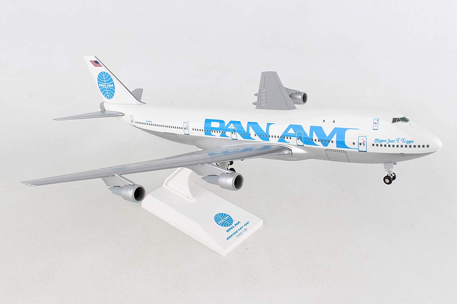PAN AM AIRLINES  Boeing 747-100   SKYMARKS EXECUTIVE DESK MODEL 