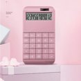 thumbnail image 2 of 12-Digit Desktop Calculator Dual Power LCD Home Dual Display for Home Office Pink, 2 of 7