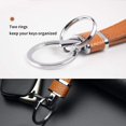 thumbnail image 4 of Leather Keychain for Women Men Car Key Ring Strap Holder Simple Stylish, 4 of 6