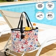 thumbnail image 5 of 4th of July Mesh Beach Bag for Women Men,Large Beach Tote Waterproof Sandproof,Navy Blue Red Stars Independence Day Rustic Foldable Lightweight Swim Toys Pool Bag Cruise Vacation Travel Essentials, 5 of 8