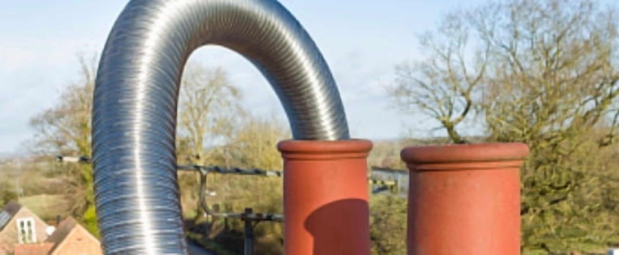SmoothWall Double Ply Stainless Steel Chimney Liner Kit - 4" x 20'