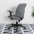 thumbnail image 2 of Split Office Chair Cover Waterproof Universal Cover Stretch Washable Cover Stretch polyester Seat Protective grey, 2 of 9