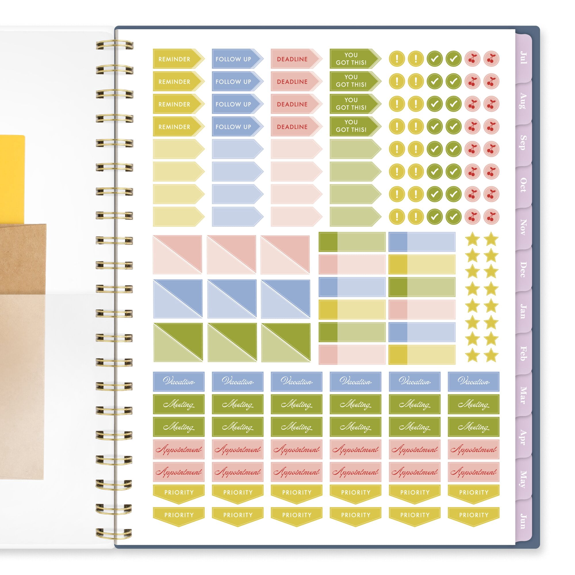 Cherrywood Lane for Mead Cambridge Academic 2026-2027 Weekly Monthly Planner