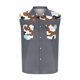 thumbnail image 4 of Camisas de Cuello para Hombres, Moda Casual Día de la Independencia Imprimir Turndown Bolsillos sin Mangas Tanque Deportivo, 4 of 5