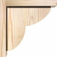 thumbnail image 3 of 5 1/2"W x 10"D x 10"H Crestline Smooth Corbel w/Backplate, Douglas Fir, 3 of 9