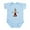 Sky Blue, variant on CafePress - Dalai Llama Infant Bodysuit - Baby Light Bodysuit, Size Newborn - 24 Months