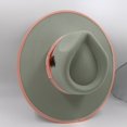 thumbnail image 1 of Bolso tejido a mano y conjunto de cadena fedora de 9,5 cm para mujer y hombre, sombrero de fieltro de ala ancha, bolso de cuero con conjunto de sombrero, Invierno, 1 of 4