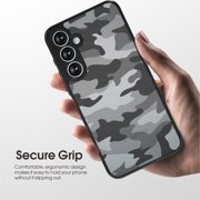 IBMRS For Samsung A55 Phone Case, Shockproof Clear Cover (Camo Black)
