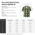 thumbnail image 5 of Pofeuu Peacock Gold Feather Print Mens Casual Short Sleeve Shirts Beach Summer Spread Collar Pocket Tops Men's Casual Short-sleeved Shirt-Medium, 5 of 5