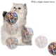thumbnail image 5 of Bola de juguete para gatos de 2 piezas con campana, bola de gato interactiva suave, bola de espuma de línea de lana colorida para gatos, bolas de gato para aliviar el aburrimiento brillar Electrónica, 5 of 5