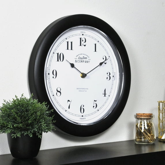 FirsTime & Co.® Homestyle Wall Clock, Modern, Analog, 12 x 2 x 12 in