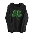 thumbnail image 2 of Craaazy Womens Long Sleeve St Patricks Day Hooded Shirts Pullover Tops with Pockets and Drawsrting, 2 of 6