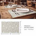 thumbnail image 3 of Placemats 1 Pack, Yellow Paisley Woven Placemat, Linen Place Mats for Kitchen/Dining Tables, Ethnic Vintage Floral Botanical Abstract Washable Table Mats for Party, 3 of 8