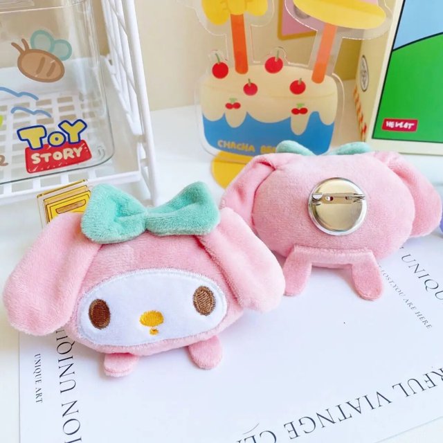 Pinza para el pelo de Anime para mujer, horquilla Kawaii Sanrio Cinnamoroll Hello Kitty Kuromi, accesorios para el cabello para niña