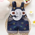 thumbnail image 5 of Abomasnow Boy Girl Jean Overalls Toddler 3D Graphic Denim Jumpsuit 9 Month-3 Years, 5 of 6