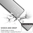 thumbnail image 2 of Compatible For Samsung Galaxy S7 Mobile Phone Case S7edge Case Clear View Standing Cover Mirror Transparent Pc Case Pu Leather Flip Business Series Stand Function 360 Degree Mirror S7 Edge Case, 2 of 4
