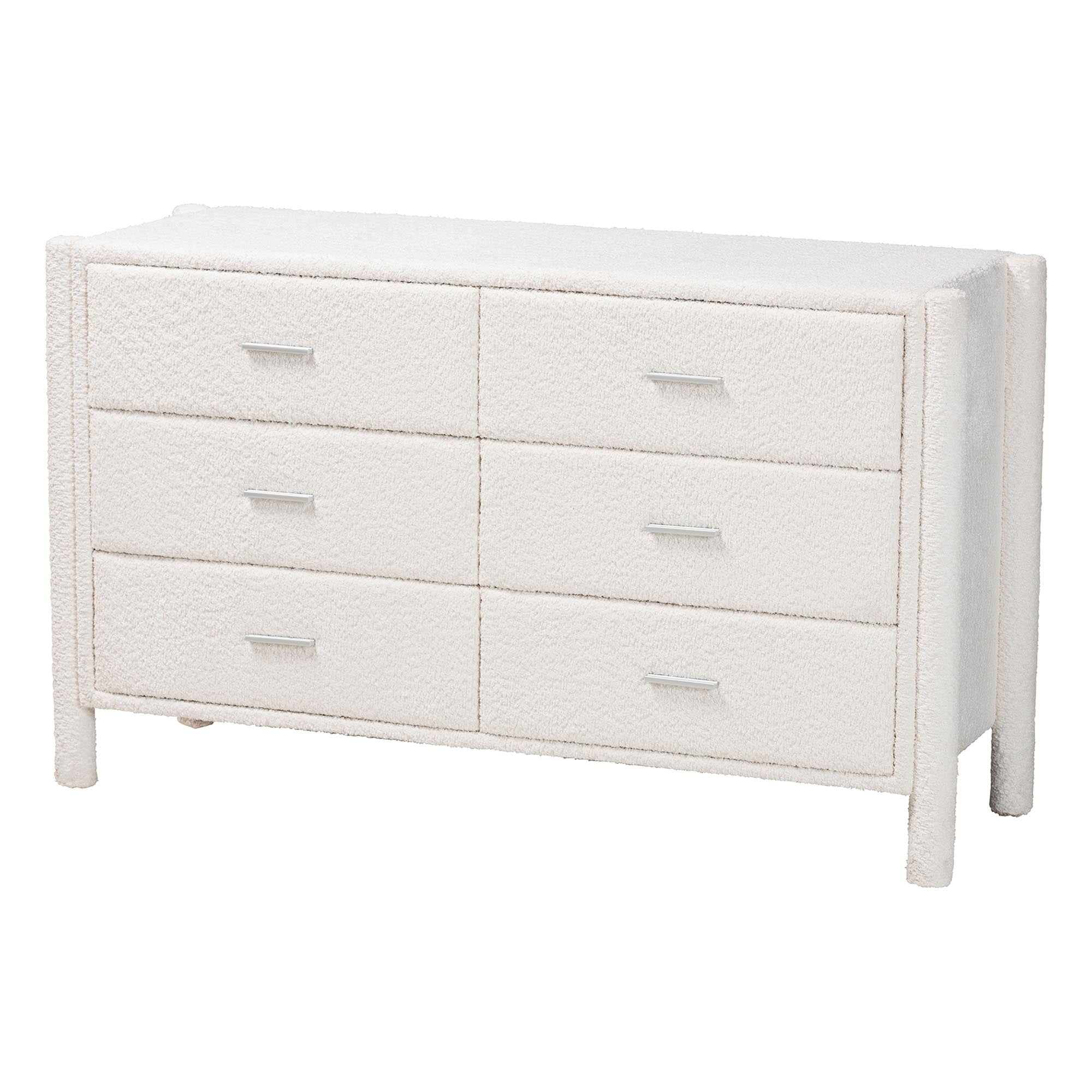 Baxton Studio Laria Modern Bedroom Set, 4-Piece, King, White