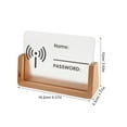 thumbnail image 2 of STRANDCHIC Transparent Freestanding WiFi Password Sign for Home Desk Decor and Convenient Network Access, 2 of 6