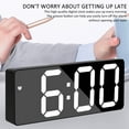 Digital Alarm Clock, Large LED Clocks with Temperature Display