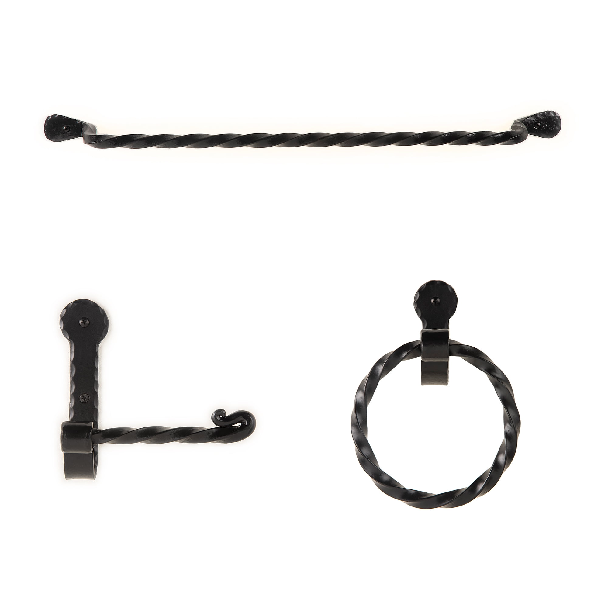 Twisted Design Wall Mounted Iron Bathroom Accessories Set AIW