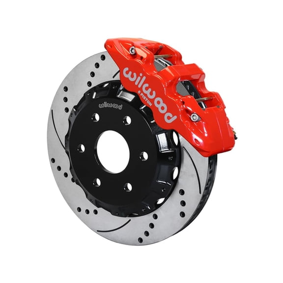 Wilwood 140-9789-DR AERO6 Red Front 14.25" Drilled & Slotted Big Brake Kit 2000-2019 GM Truck/SUV