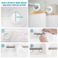 thumbnail image 4 of No Hook Shower Curtain, Funny Pig Cute Shower Curtains for Bathroom with See Through Top Window, Summer Beach Oil Painting Abstract Waterproof & Washable Bath Curtain Long 72"x78", 4 of 9
