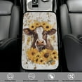 thumbnail image 2 of Yuyamidu Cow Arm Rest Cover Car Center Console Pad for Most Sedan Truck Van Sunflower Car Center Console Cover Accessories Warm Auto Arm Rest Cover Pad, 2 of 7