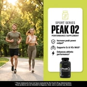 NutraBio PeakO2 Workout Supplement, 180 Capsules - Mushroom Blend Supplement to Help Enhance Athletic Performance and Overall Health, 60 Servings