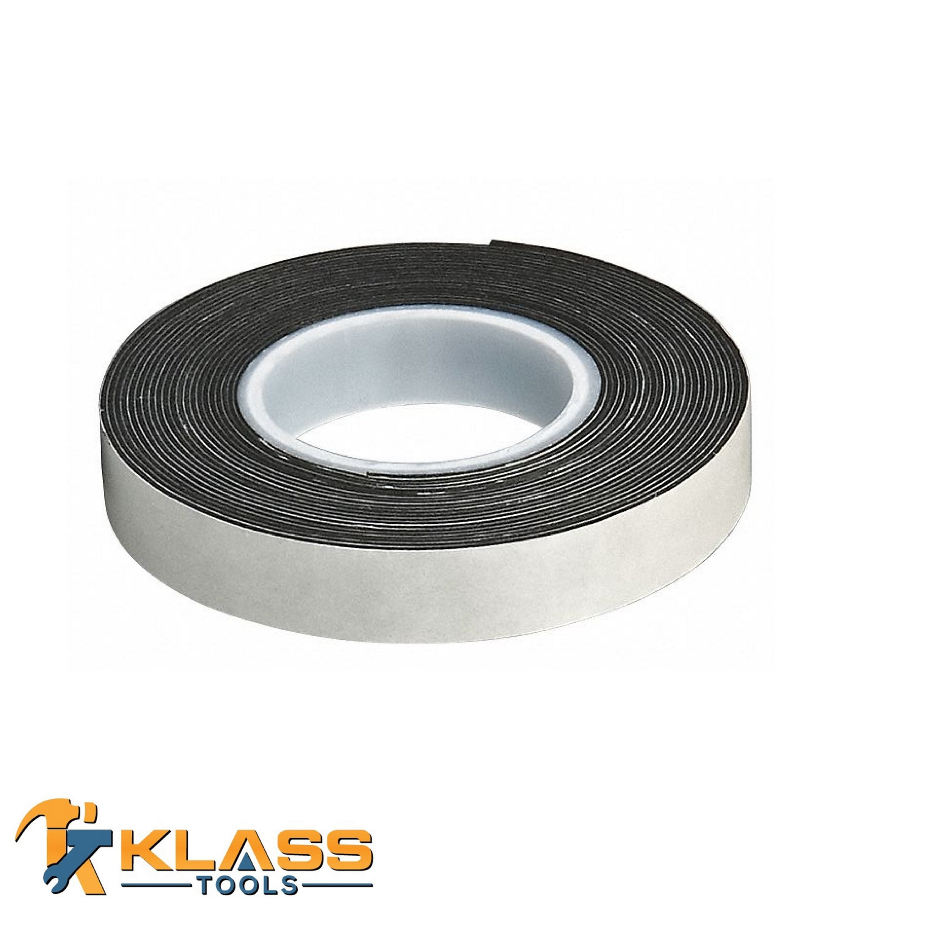 KlassTools Black Cushioned SelfAdhesive Double Sided Tape (0.75" x 215