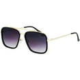 thumbnail image 4 of Tony Stark Vintage Retro Aviator Square Sunglasses, 4 of 8