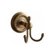 thumbnail image 1 of Perchero de pared retro de doble gancho Accesorio de baño antiguo de latón amarillo cobre bronce -, 1 of 5