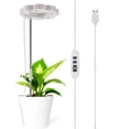thumbnail image 1 of Luz de crecimiento de plantas, lámpara de planta con luz de relleno verde para crecimiento de plantas en forma de flor, materiales ecológicos, 1 of 8