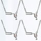 thumbnail image 5 of EeaseMX Collar con colgante creativo de corazón de 4 piezas, diseño de copa de vino tinto, cadena de clavícula para niña, regalo de joyería para San Valentín (plata), 5 of 7
