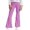 Purple, variant on AWZXDE Girls Base Layer Pants for Outer Wear Yoga Trousers with High Waist Slight Flare Wide Leg for Dance Hot Pink,11-12 Years
