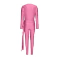 thumbnail image 7 of Ahabrexf Women Pants Suits, Solid Color V-Neck High Elasticity Jumpsuit Set for Casual Wear, 7 of 7